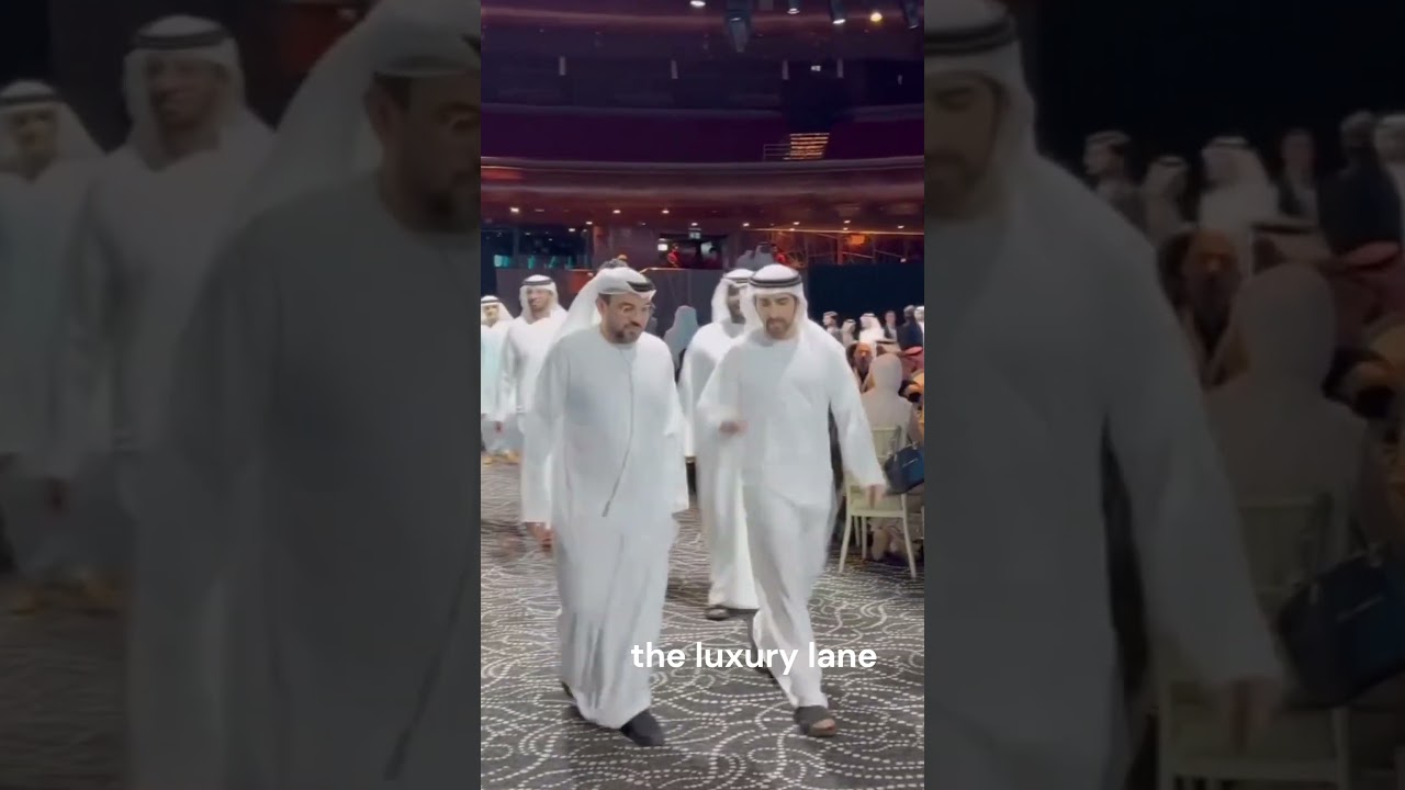 Prince Hamdan&rsquo;s walk at the grand event left the crowd in disbelief #youtube #dubai  #viral