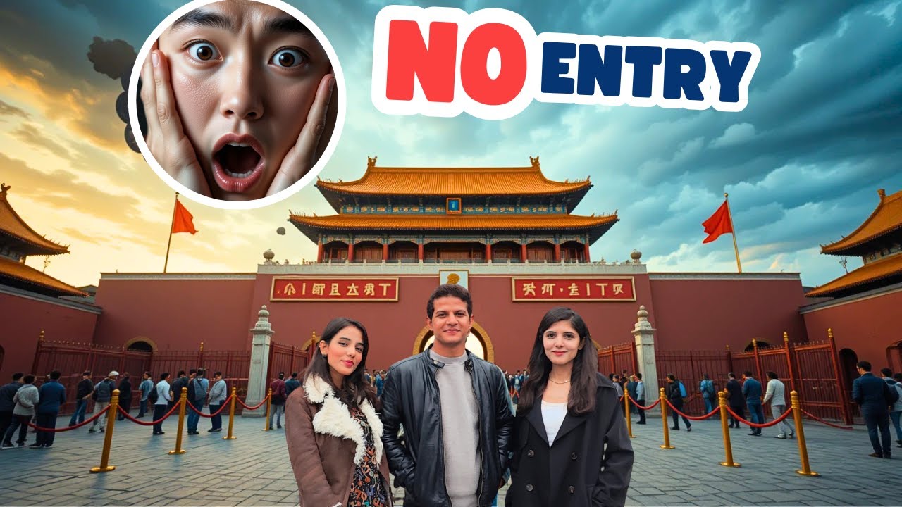 🚫 Forbidden City Visit FAIL! No Entry | Pakistani Food & Beijing Downtown Tour 🇨🇳 | China
