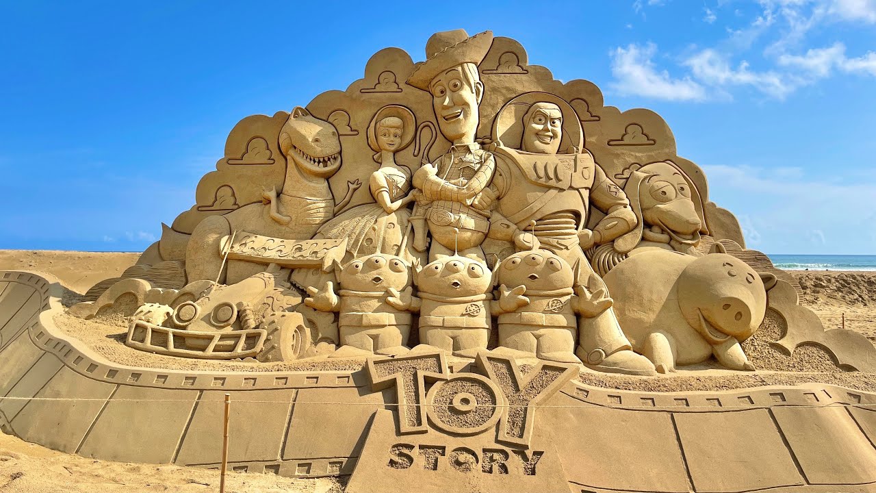 【新北景點】2021福隆國際沙雕藝術季「皮克斯經典」Fulong International Sand Sculpture Art Festival 。 Pixar
