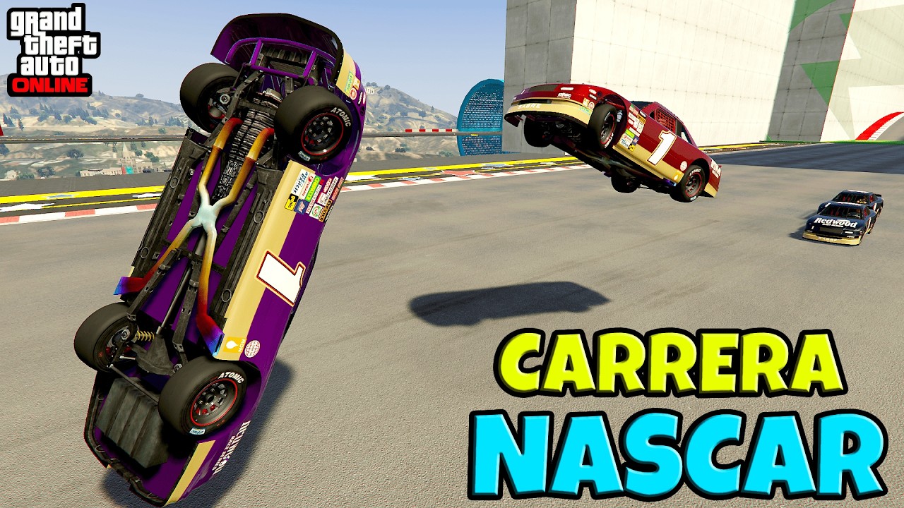 UN CHOQUE me da la VICTORIA - CARRERA AUTOS NASCAR || GTA ONLINE
