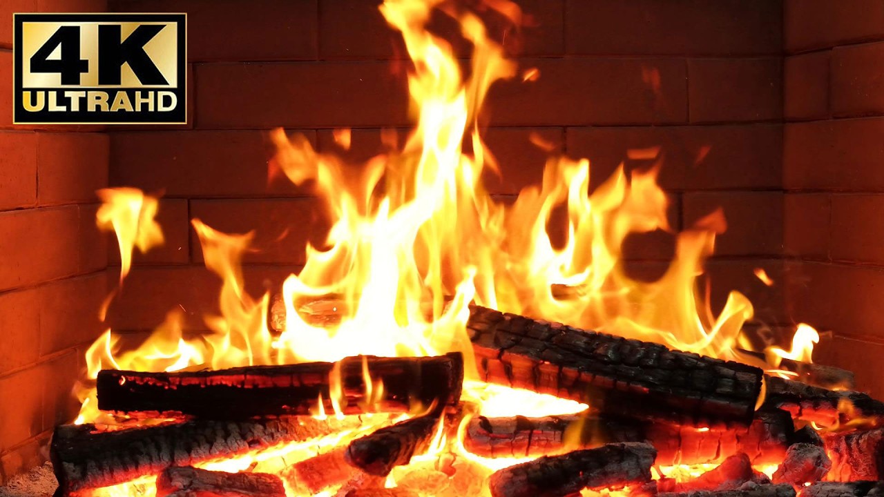 🔥 Fireplace video loop for calm nights. Fireplace sounds meditation. Fireplace winter stress relief