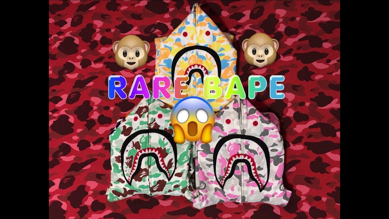 RARE $1000 BAPE SHARK HOODIE CITY CAMO 'S