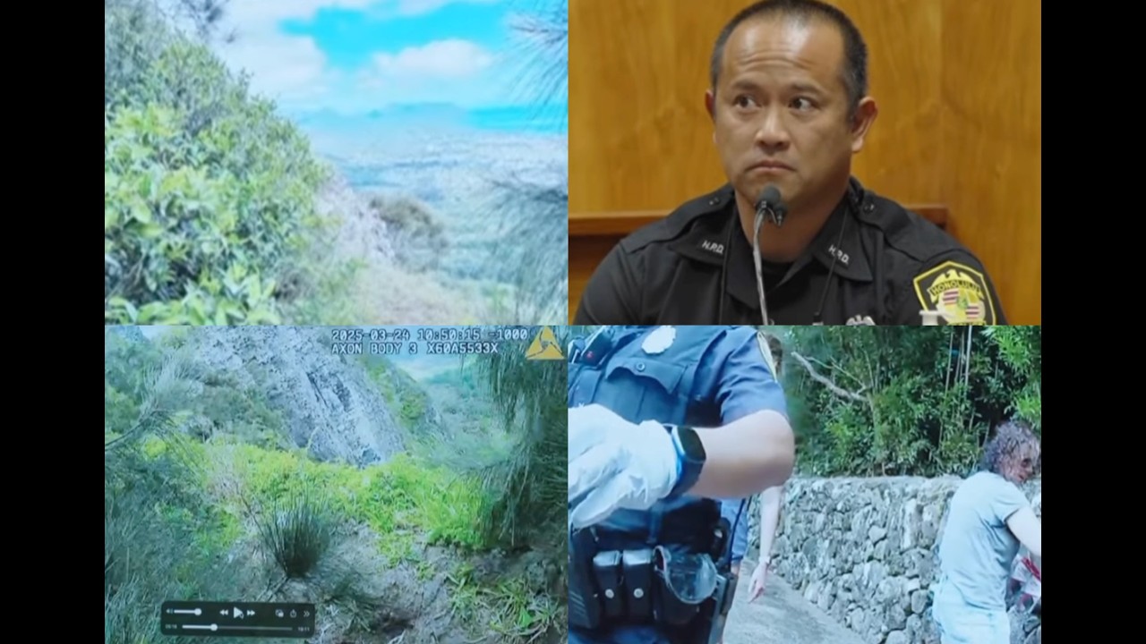 Body-Cam Video Shows Police Search Hawaii Hiking Trail For Attempted Murder Evidence