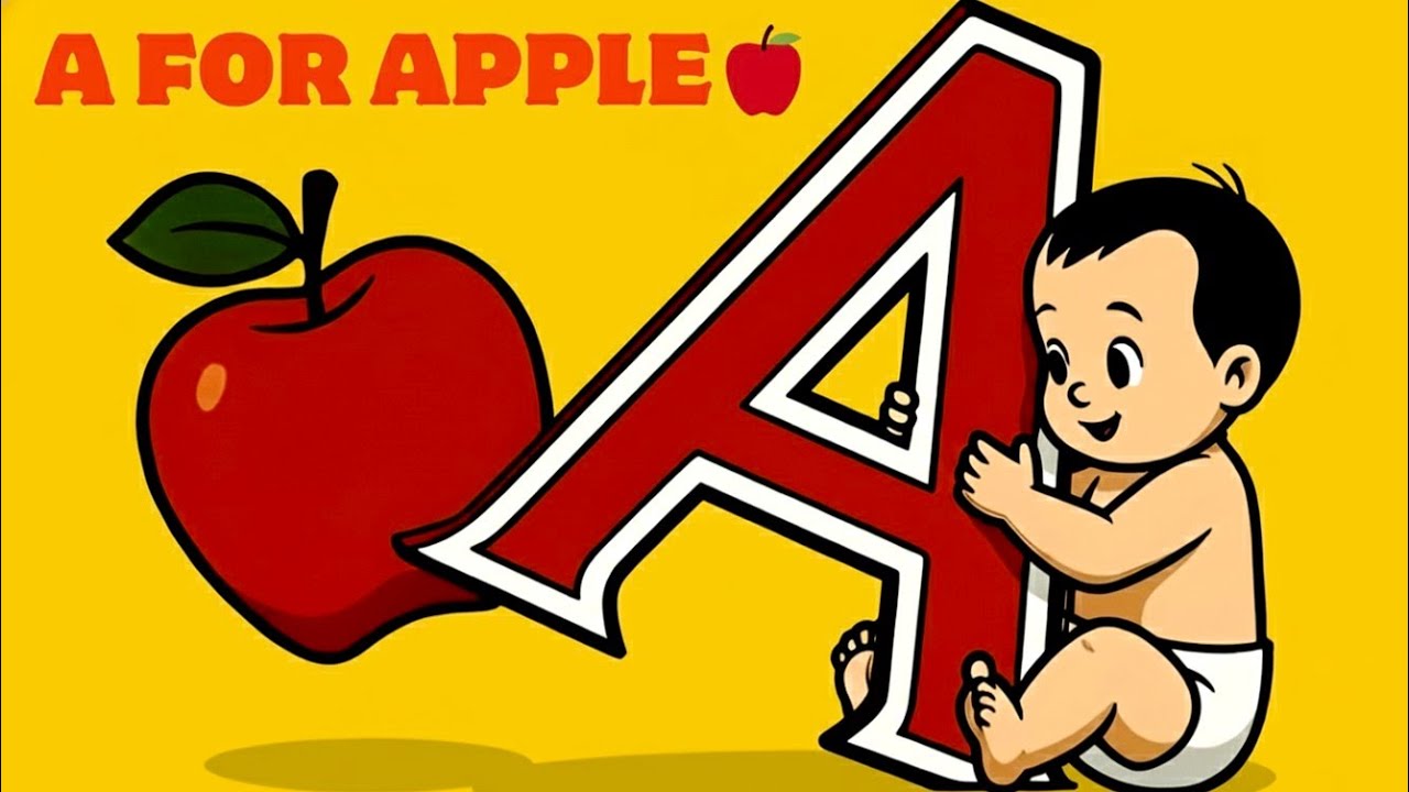 A For Apple Kids Learning Video | Mini Kids Land |