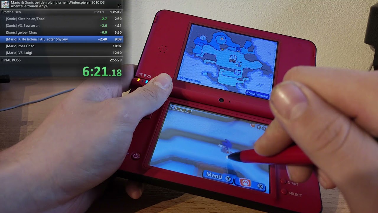 [Former WR] Mario & Sonic at the Olympic Winter Games DS Speedrun 2:48:16