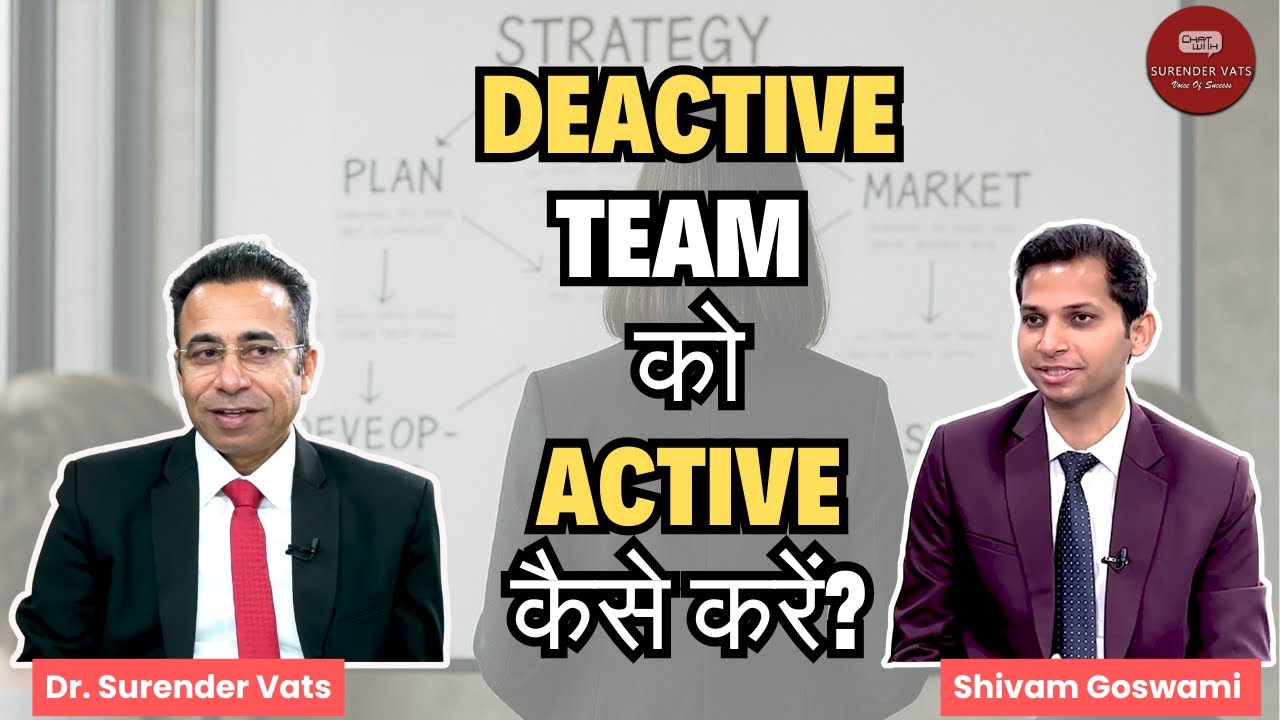 How to activate a deactive team? | Dr. Surender Vats | Shivam Goswami