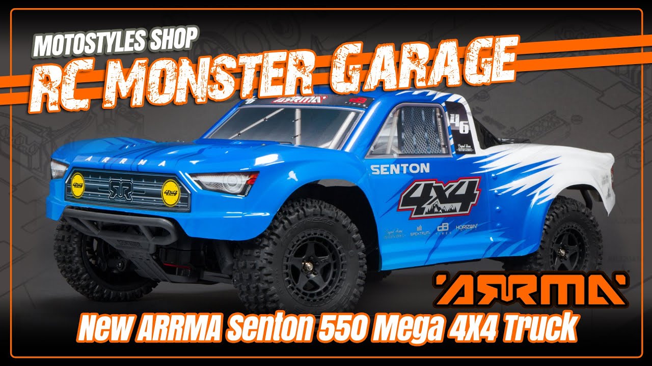 Review:  THE NEW ARRMA Senton Mega 550 4x4 NEW COLORS