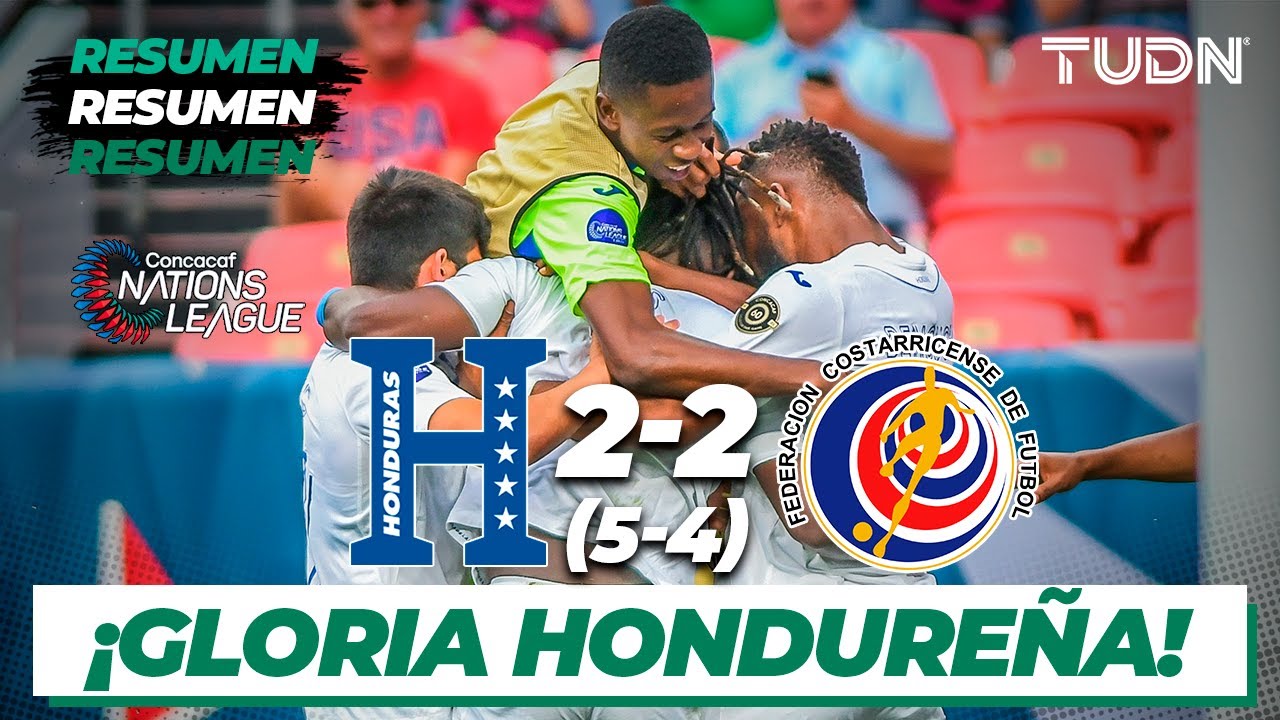 Resumen y goles | Honduras 2(5)-(4) 2 Costa Rica | CONCACAF Nations League | TUDN