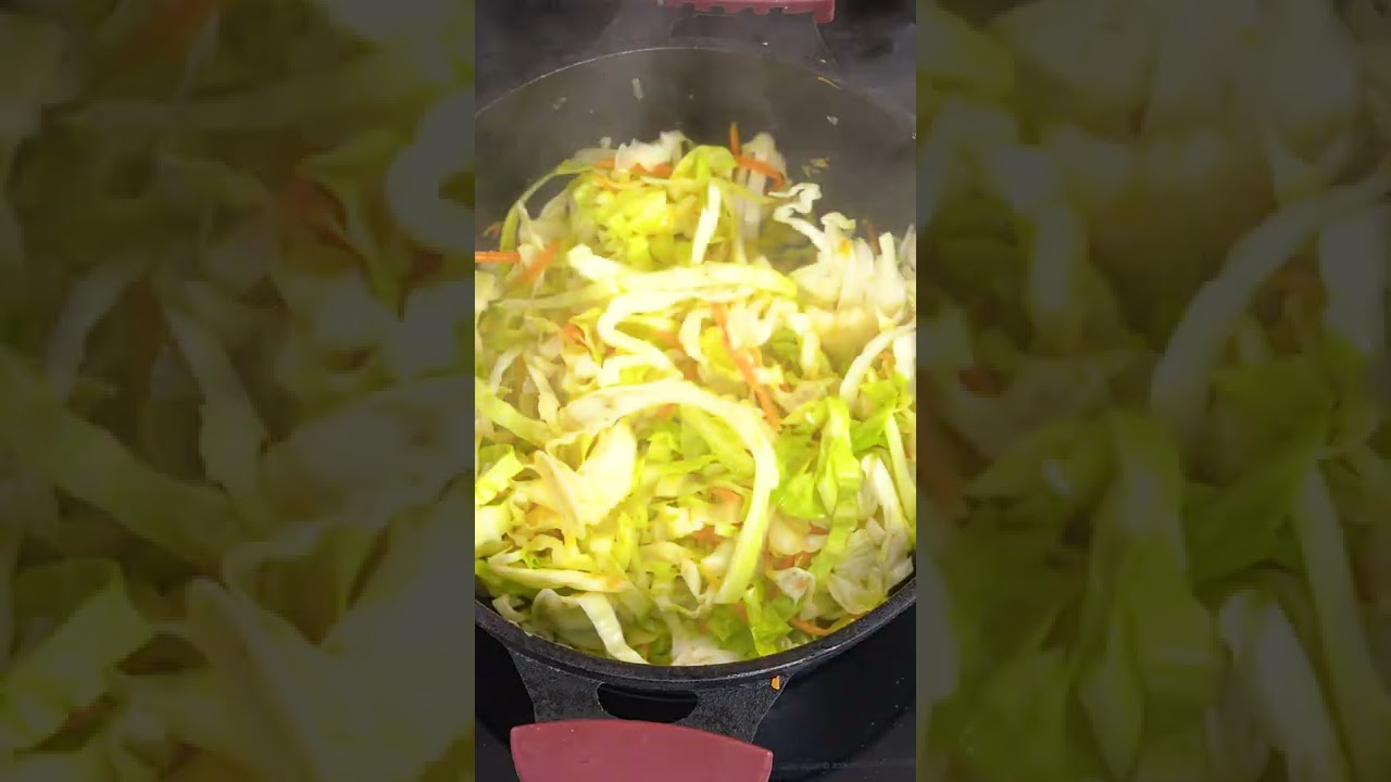 Refogado de repolho oriental! 🥬