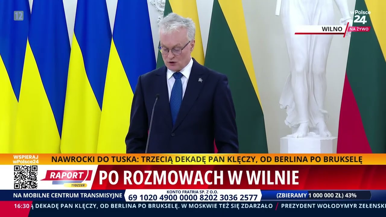 Ukraina i Mołdawia w Unii Europejskiej w 2030 roku? Konferencja prasowa Polska, Litwa, Ukraina