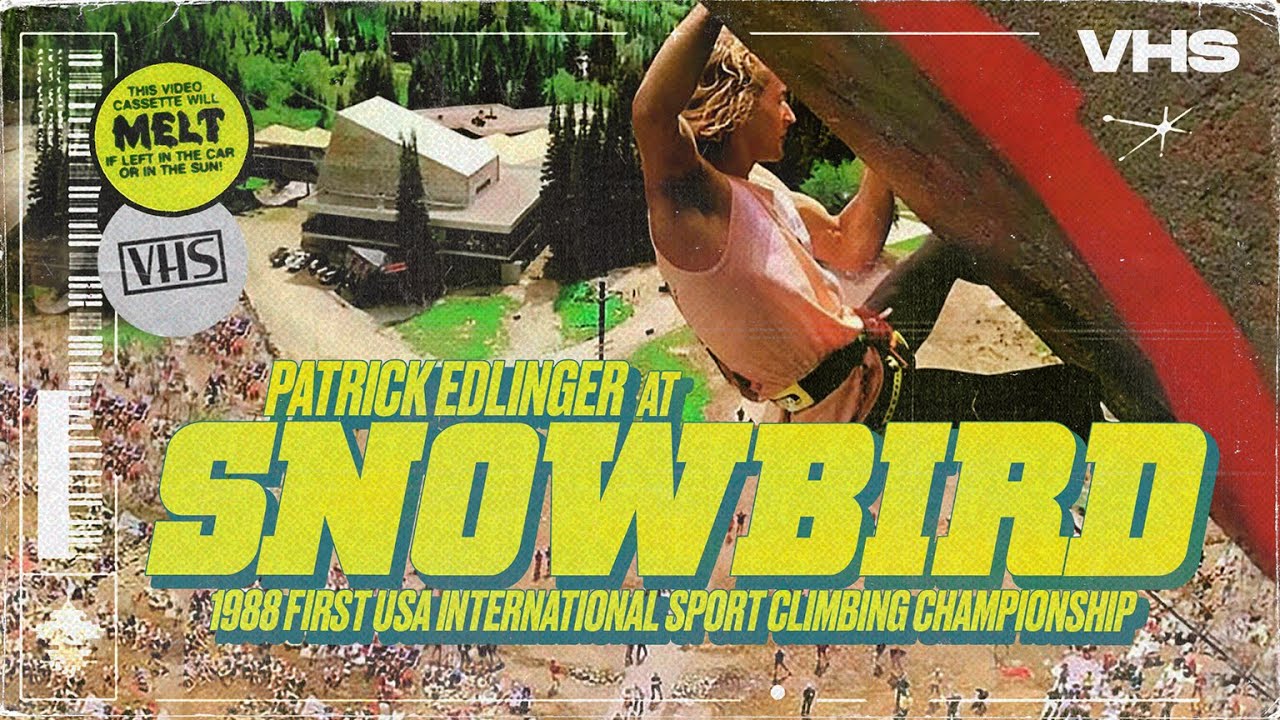 PATRICK EDLINGER, INTERNATIONAL SPORT CLIMBING CHAMPIONSHIPS, SNOWBIRD (USA), 1988