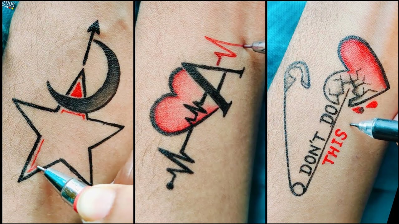 “DIY Tattoo at Home Using Simple Tools | No Machine Needed!”