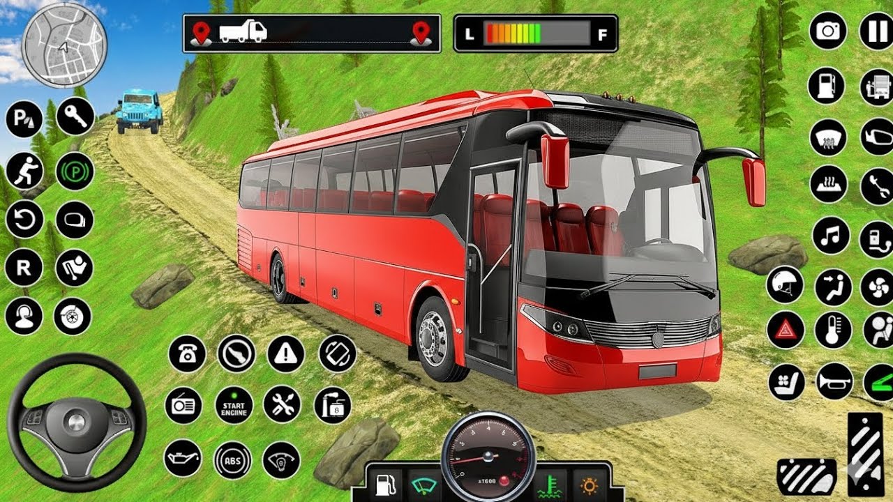 New Bus Simulator 2025: Hardcore Track Offroad Bus Driving - Bus Game Android Gameplay