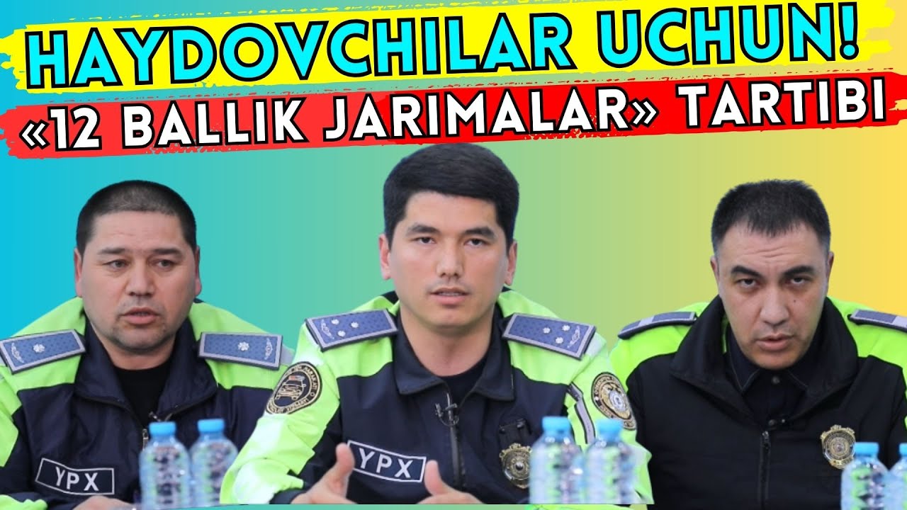 HAYDOVCHILAR UCHUN «12 BALLIK JARIMALAR» TARTIBI KUCHGA KIRDIMI?