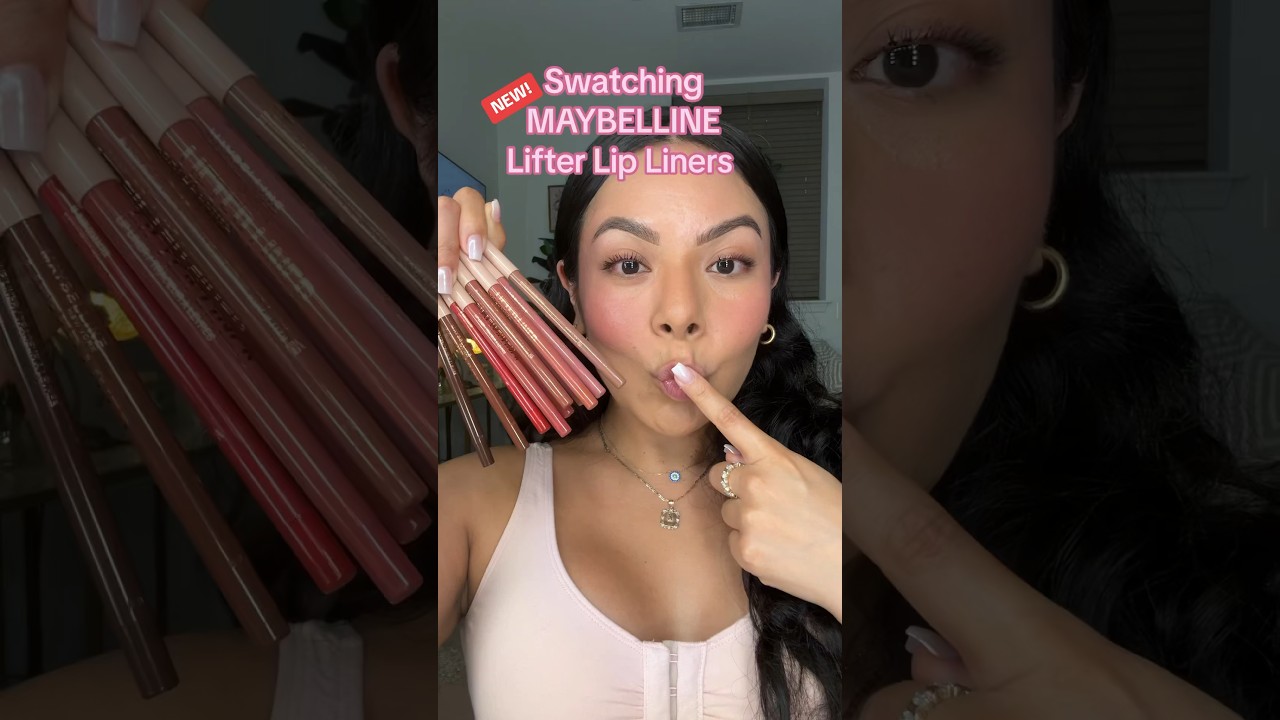 Swatching the NEW @maybellinenewyork LIFTER LIP LINERS #drugstoremakeup