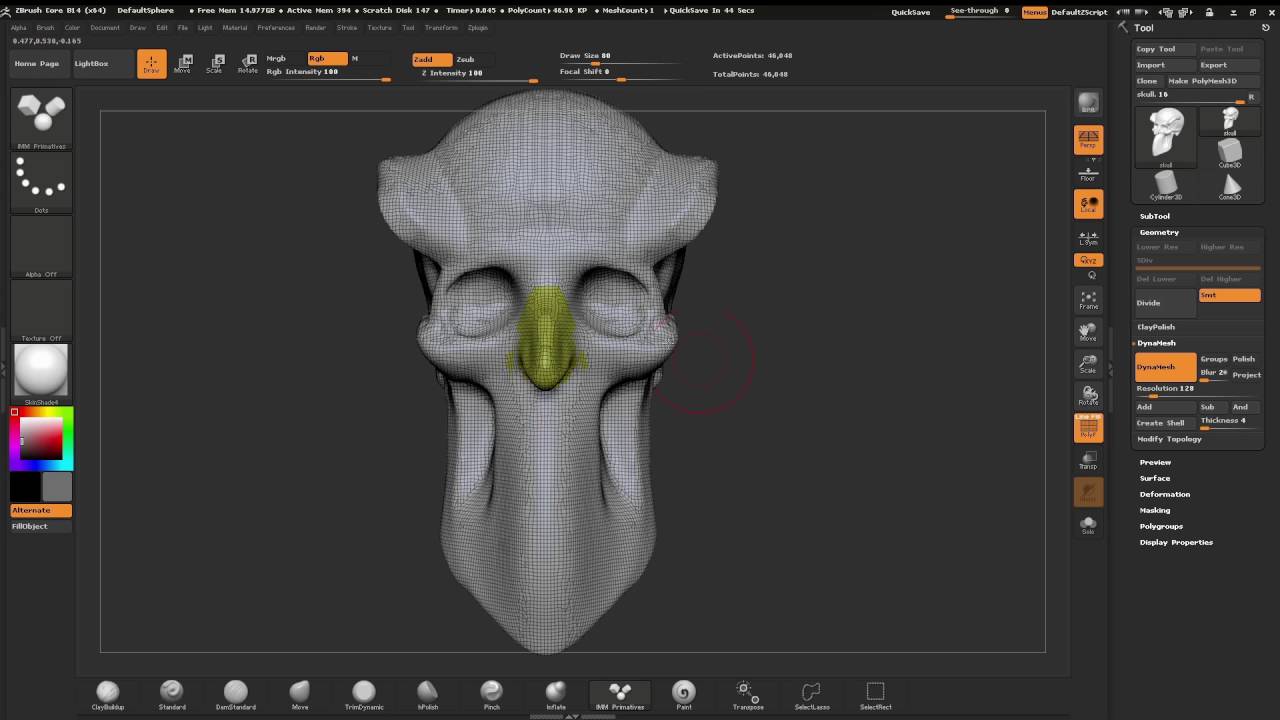 ZBrushCore - Paul Gaboury - Chapter 7 Discovering DynaMesh