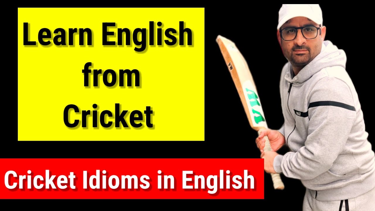 5 English Idioms Originated from Cricket | Learn Idioms with Examples | English Time With Me
