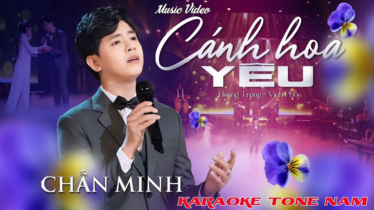 CÁNH HOA YÊU - CHẤN MINH - KARAOKE TONE NAM