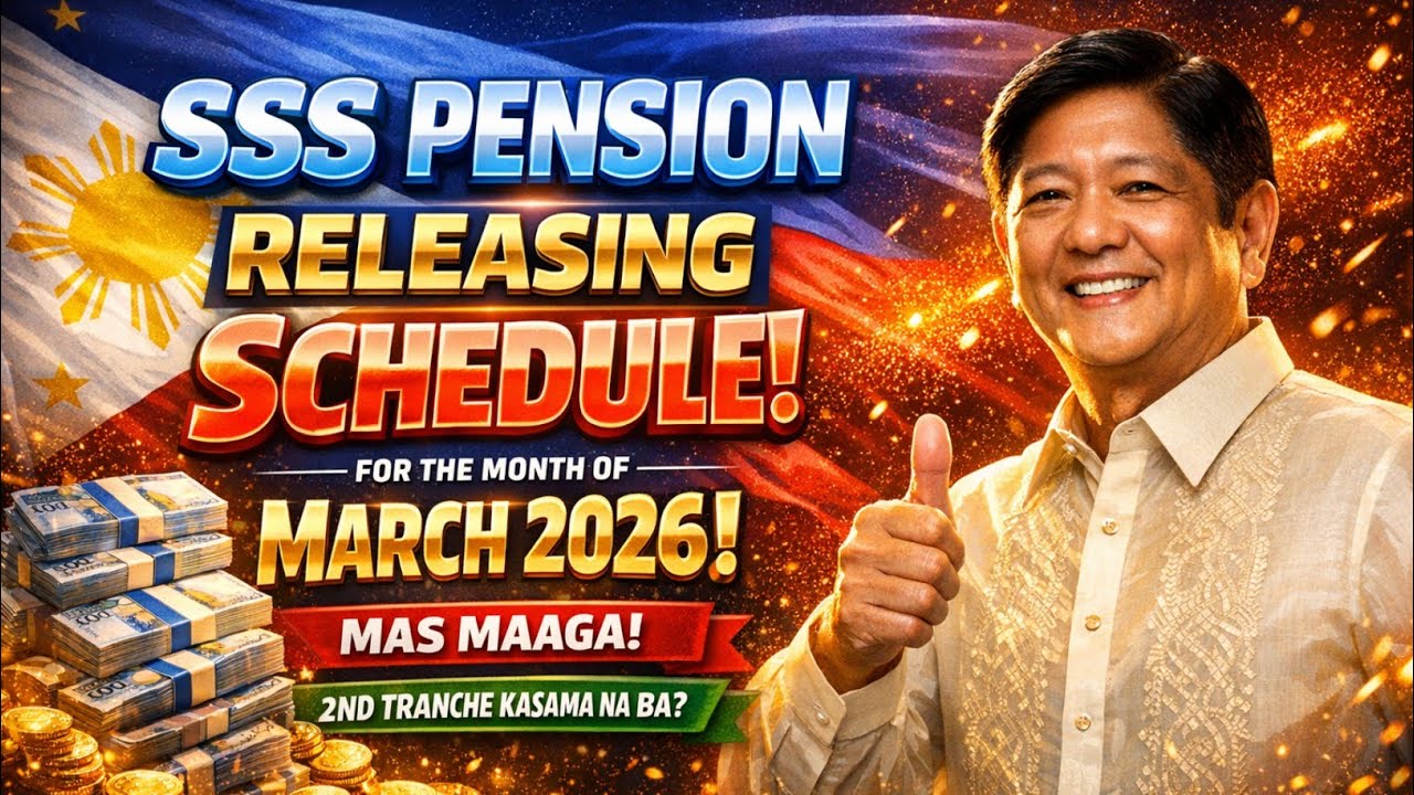 ✅️SSS PENSION RELEASING SCHEDULE! FOR THE MONTH OF MARCH 2026! MAS MAAGA! 2ND TRANCHE KASAMA NA BA?