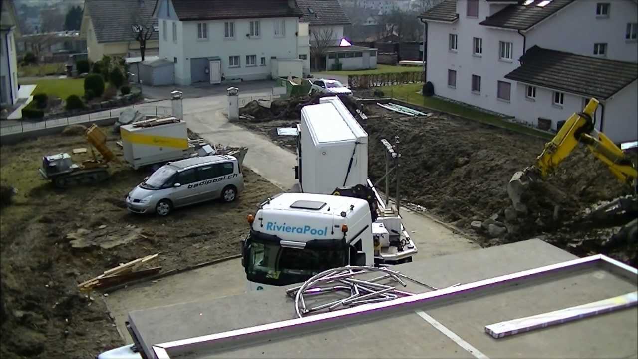 Rivierapool Einbau | Badipool Schweiz Schwimmbadtechnik Schwimmbadbau