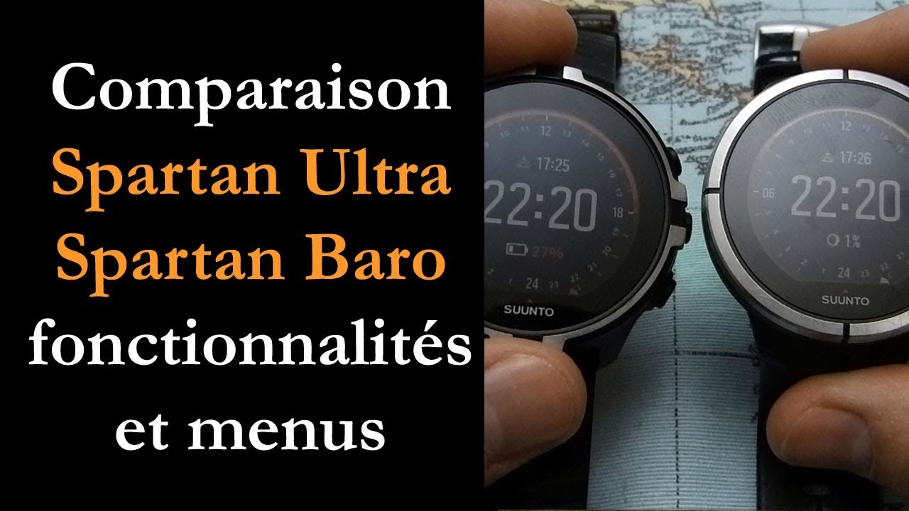 Comparaison Spartan Ultra et Sport Wrist HR Baro