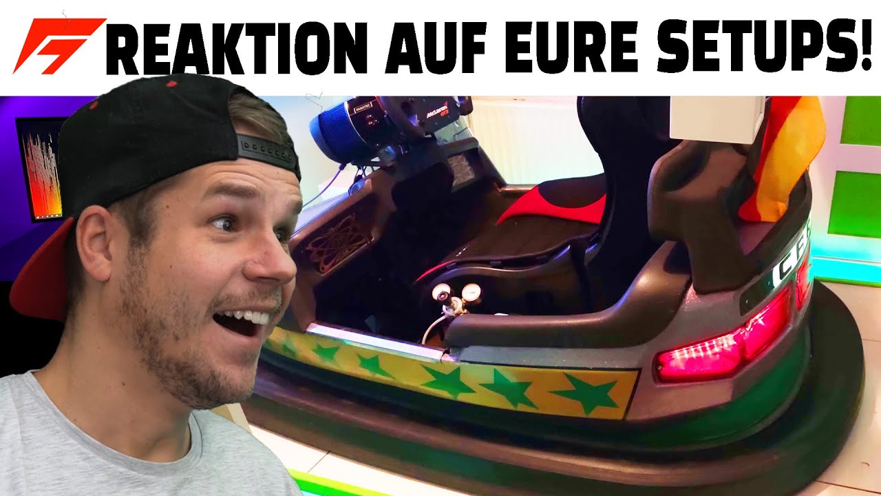 Patrick REAGIERT auf Simracing Setups von Zuschauern! (Autoscooter Edition)