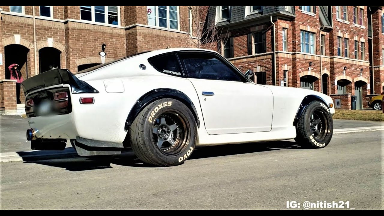 INSANE RB26 240z GOING NUTS - BABY R34 GTR EPIC SOUND!!
