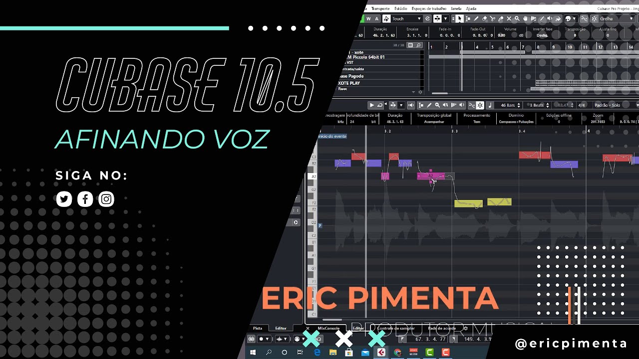 CUBASE 10.5 - AFINANDO VOZ (Ferramenta Nativa)