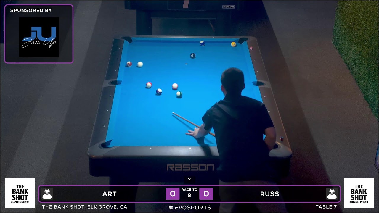 ART vs RUSS - THE BANK SHOT - TABLE 7 | EvoSports