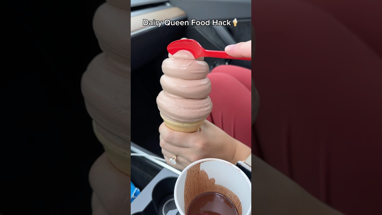 Eating Dairy Queen Chocolate Ice Cream Food Hacks For The Day!