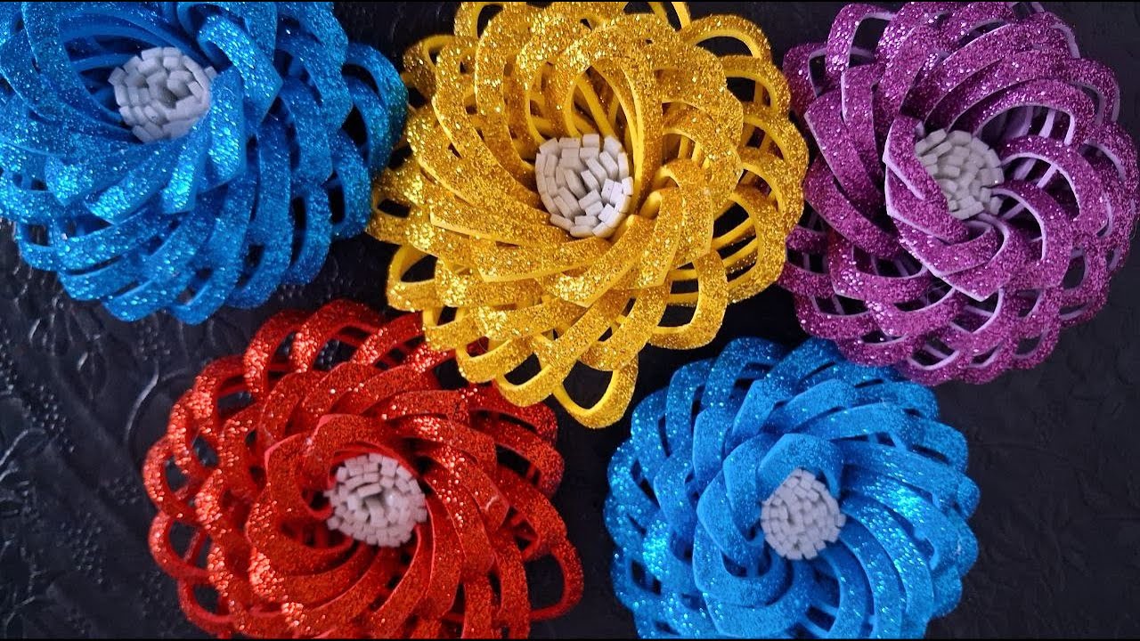 Easy Craft Ideas! foam sheet Flowers Tutorial