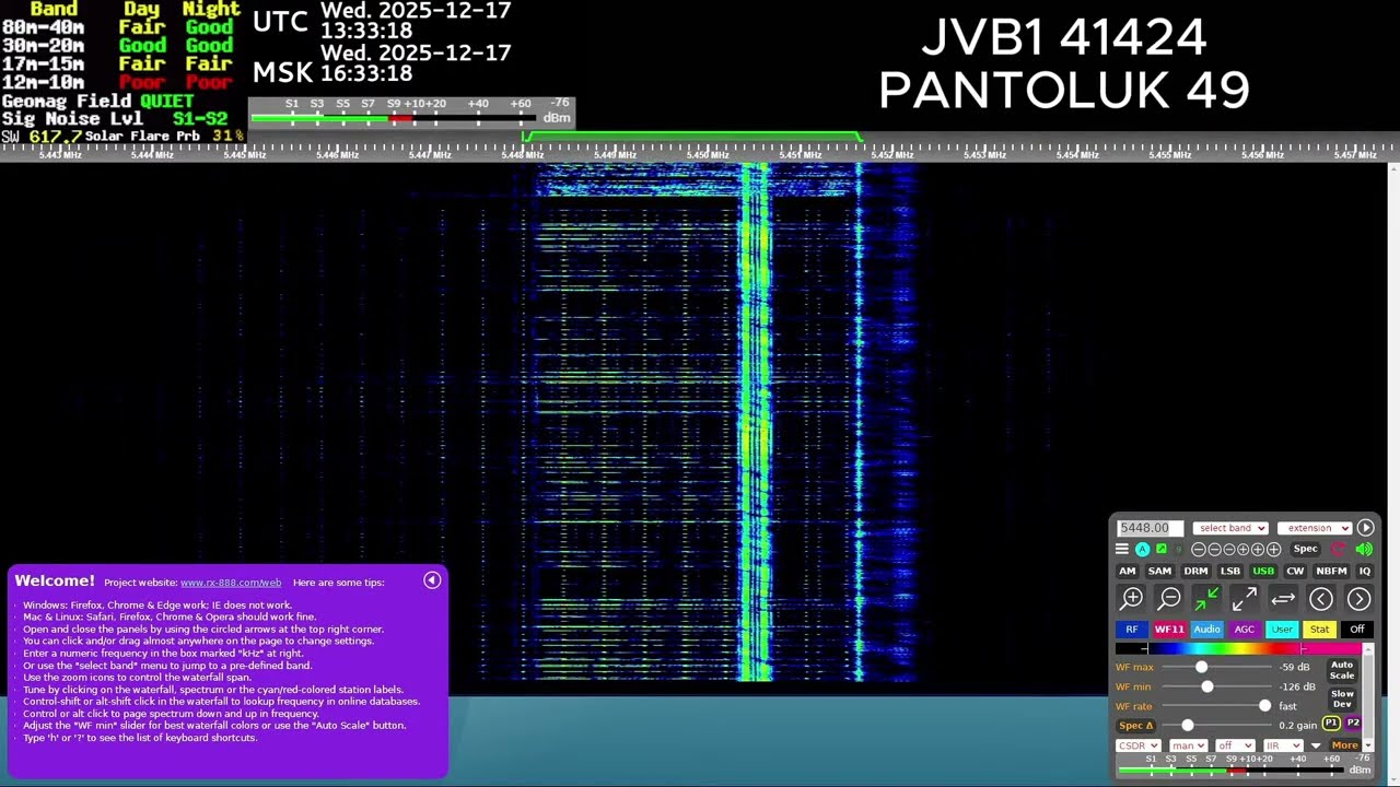The Pip (5448/3756Khz) December 17th, 2025 Voice messages