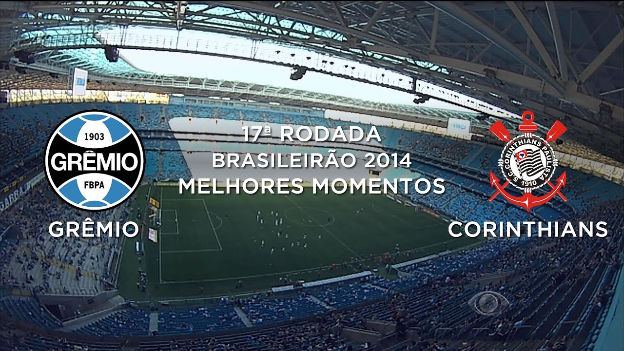 Melhores Momentos - Grêmio 2 x 1 Corinthians - Brasileirão 2014 - 24/08/2014