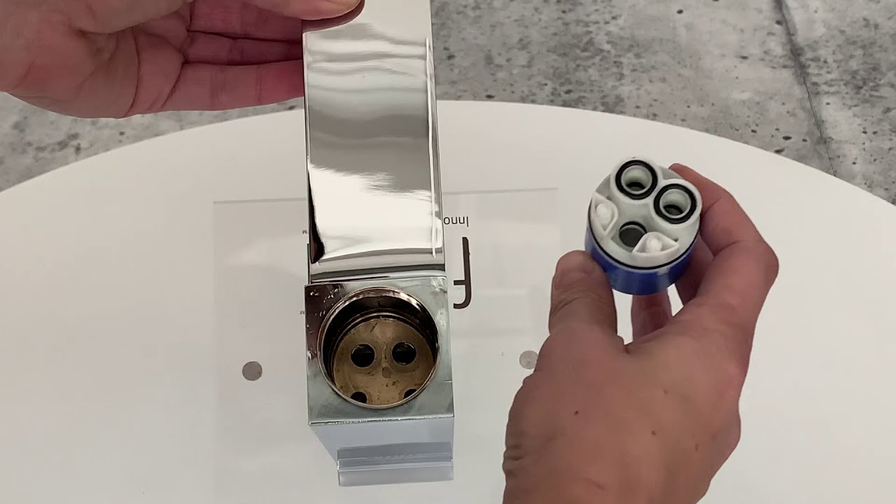 How to Remove the Cartridge from a fluid Single Handle Bathroom Faucet