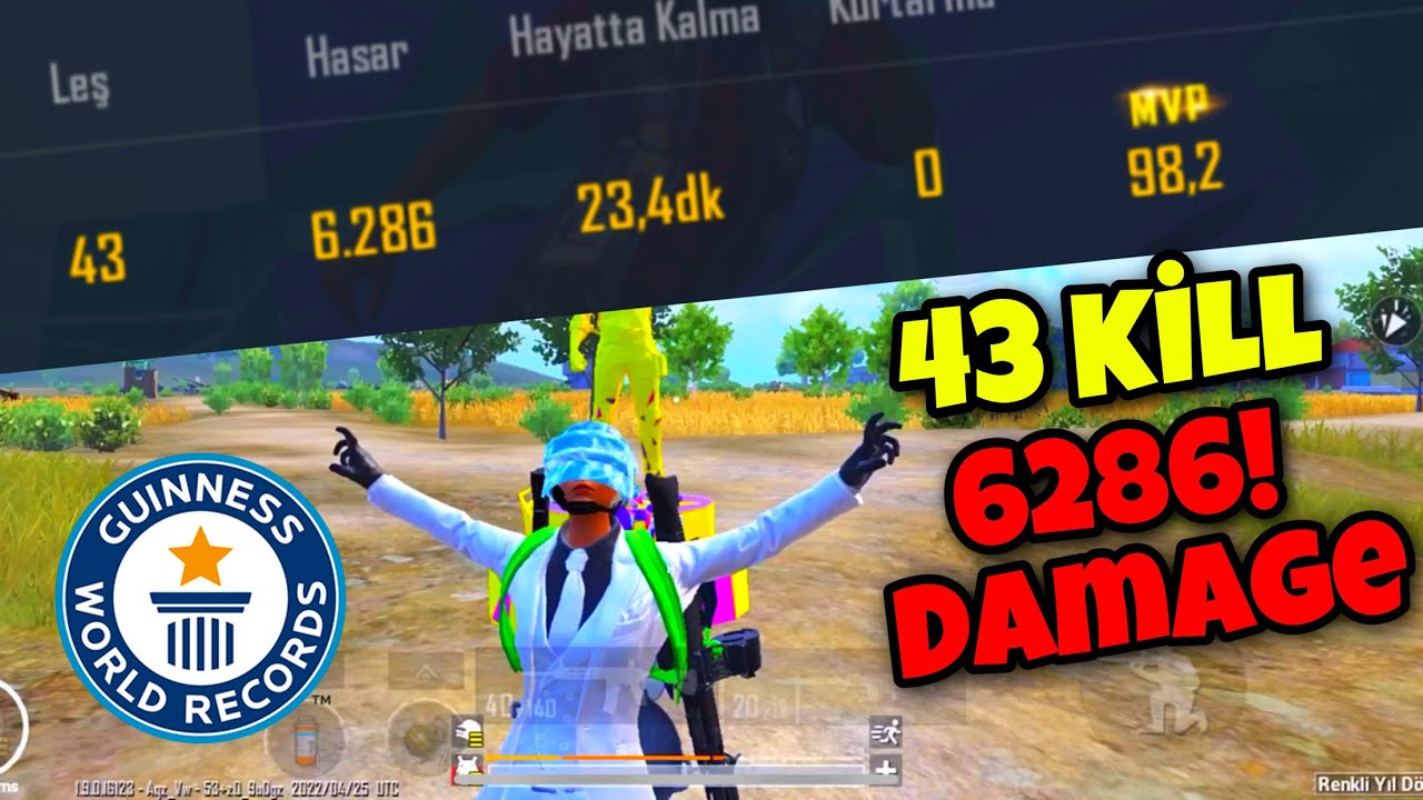 43 KILLS !! | 2022 NEW WORLD RECORD IN PUBG MOBILE