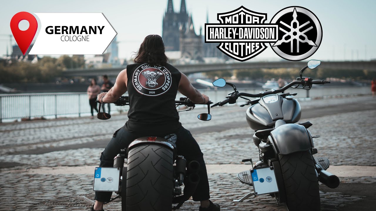HARLEY DAVIDSON vs YAMAHA 4K | Cologne City Highway | GCC