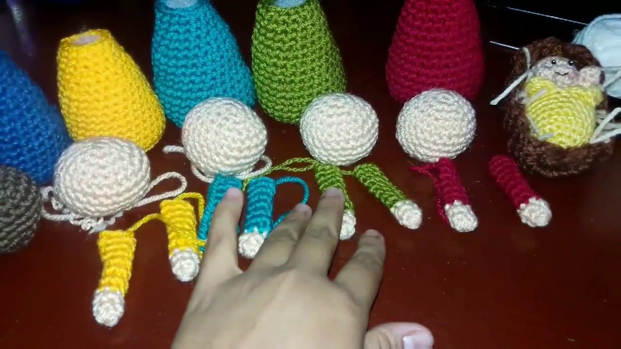 Pesebre parte 2 amigurumi cuerpo basico para crear a san jose virgen y reyes magos