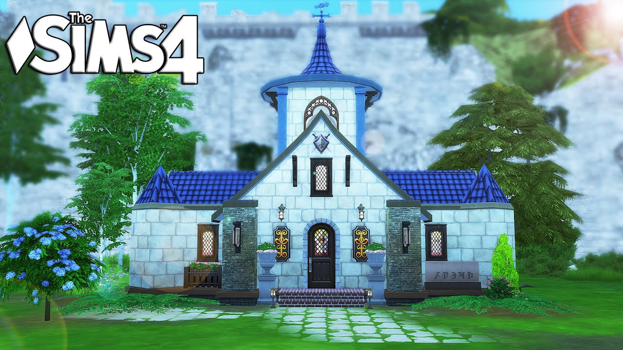 LITTLE WEDDING CHAPEL | Rustical Church | No CC | Speed Building | Sims 4