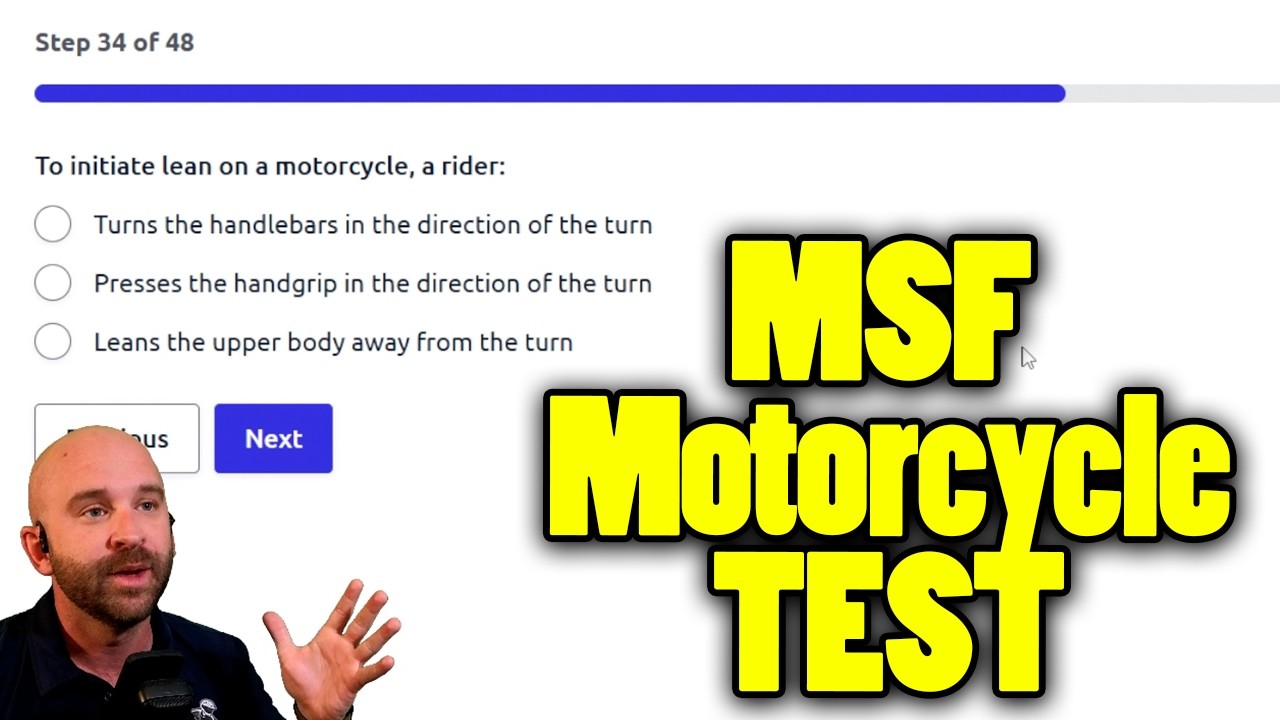 Pass the MSF Motorcycle Test | Practice Questions Explained
