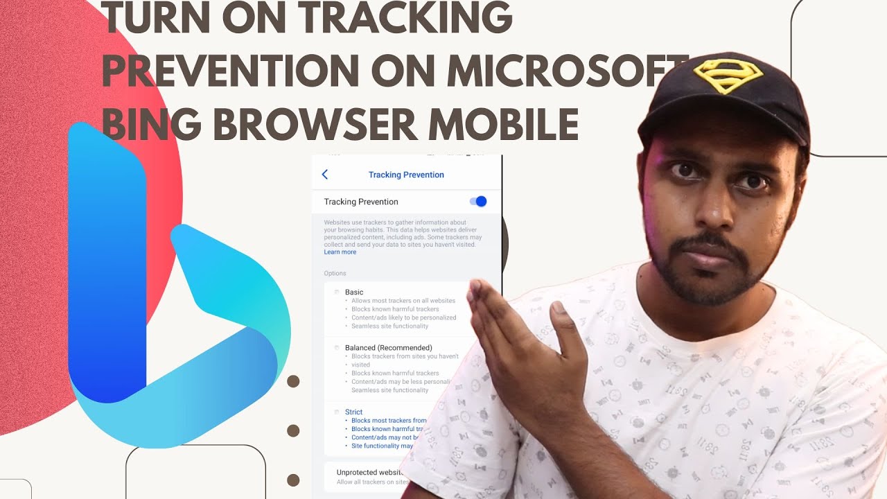 How to turn on tracking prevention on microsoft bing browser mobile | tracking prevention on bing
