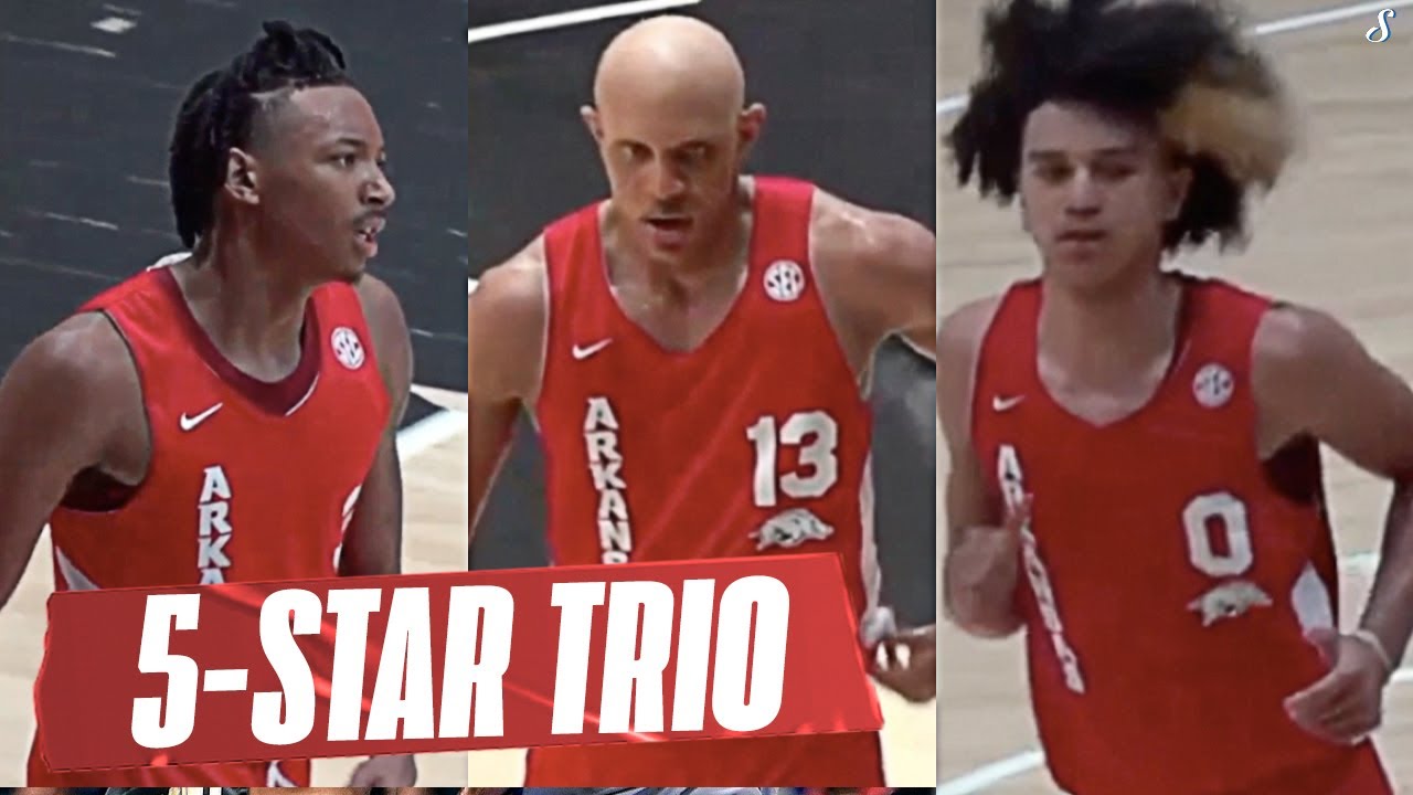 First Look At Arkansas' 5-Star Freshman Trio Nick Smith, Jordan Walsh & Anthony Black!