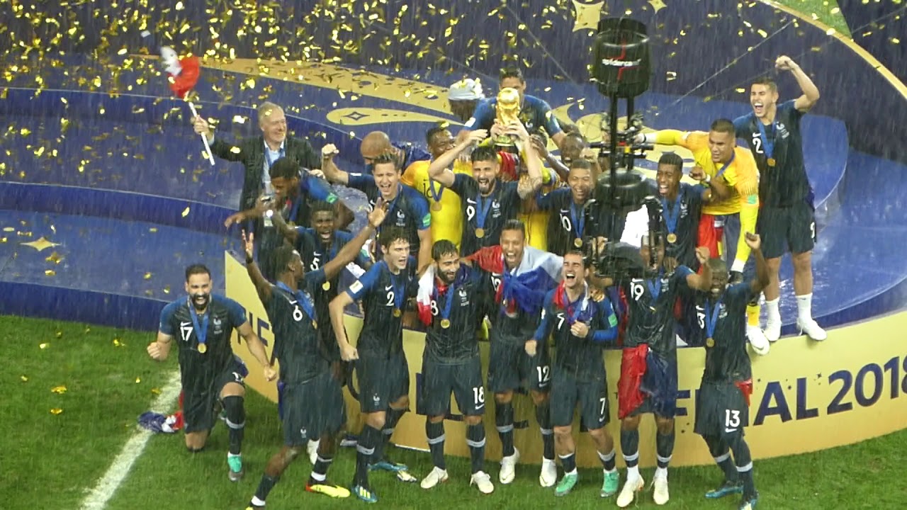 World Cup Trophy Presentation 2018 Moscow Luzhniki France Lloris July 15