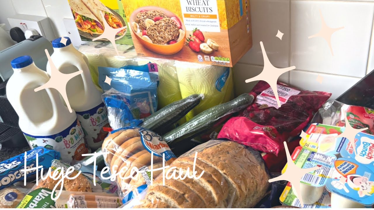 Huge Tesco Grocery Haul | F and F Tesco Clothes Haul | Family of 5 Food Restock