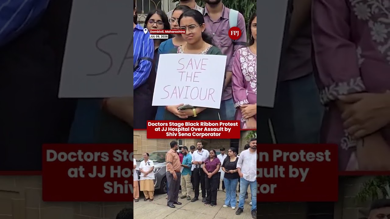 Doctors Protest at JJ Hospital Against Assault on Dombivli Doctors | Medical Staff Demand Action