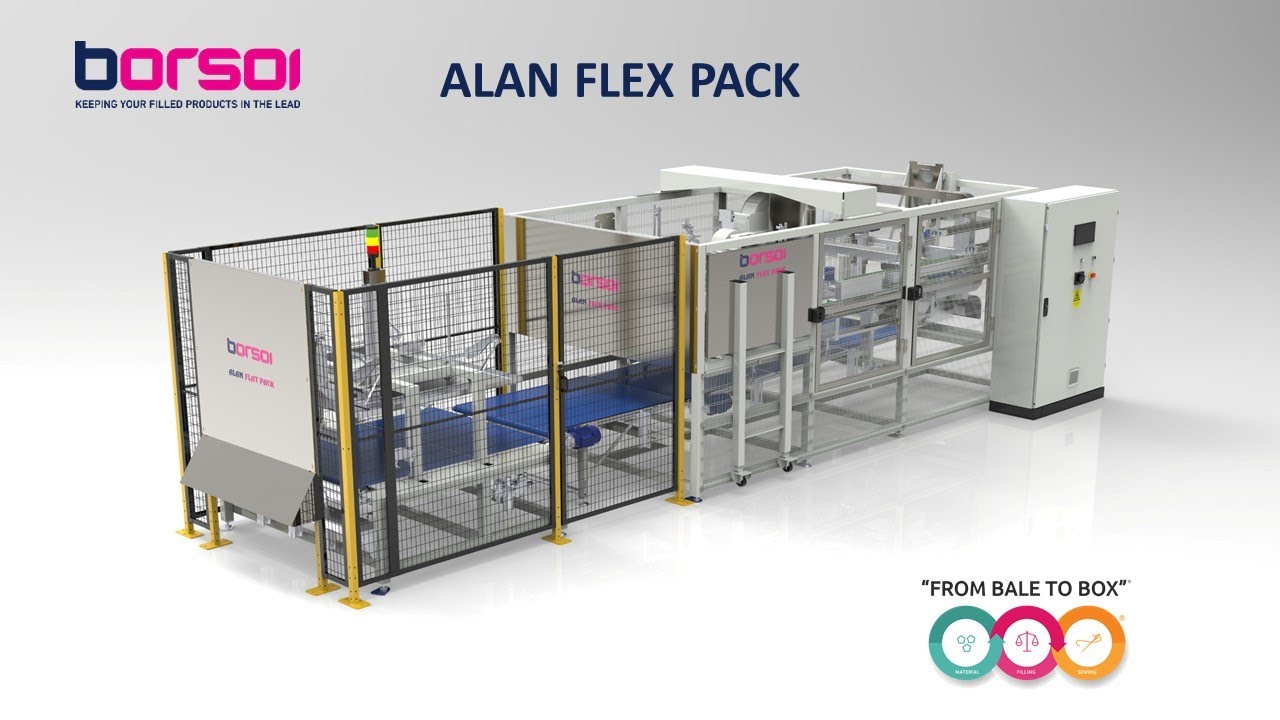 ALAN FLEX PACK - automatic packaging machine for pillow and textile applications