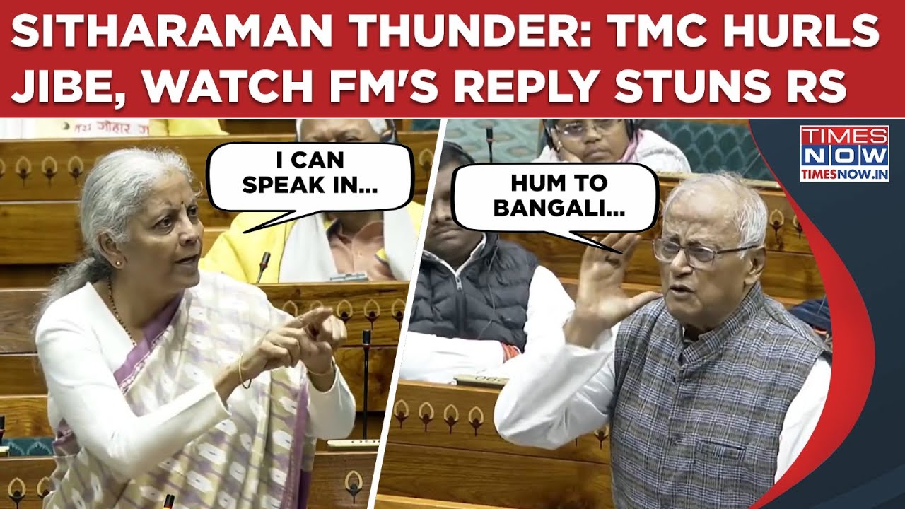 Watch Sitharaman Thunder In Lok Sabha, TMC&rsquo;s Saugata Roy Hurls &lsquo;Hindi&rsquo; Barb, Draws FM's Fury
