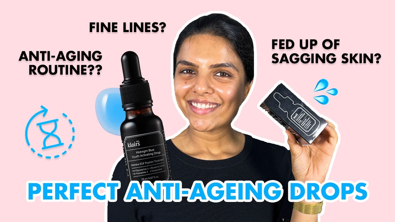 Anti-Aging Serum Review with the #Klairs Midnight Blue Youth Activating Drops!#limese#skincareindia