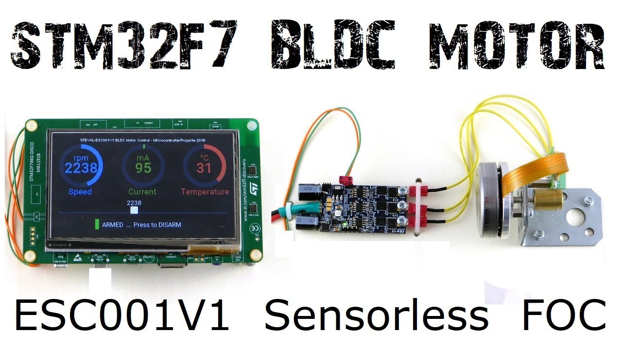 STM32F7 BLDC CAN Speed Controller ESC001V1 GUI