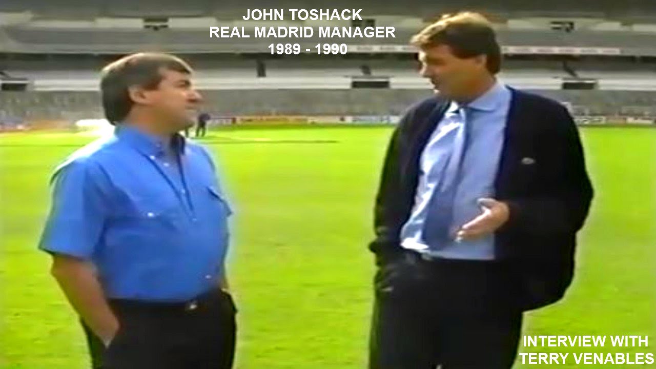 JOHN TOSHACK - REAL MADRID MANAGER - 1989-90 - INTERVIEW WITH TERRY VENABLES -MADRID-SPAIN - PART 1