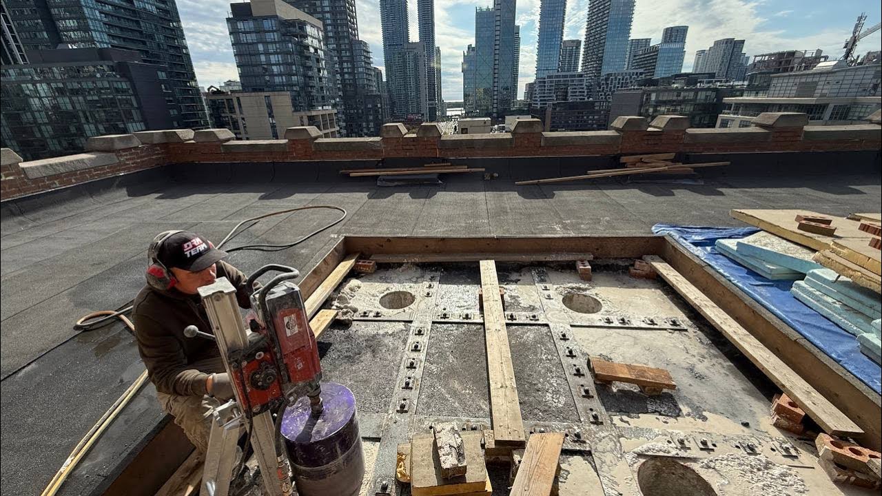 Concrete Cutting and Coring — Load-Bearing Column Removal (Downtown Toronto | 110 Spadina Ave)